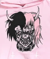 SUS BOY Hellboy Light Pink Hoodie