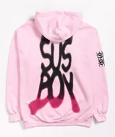 SUS BOY Hellboy Light Pink Hoodie