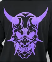 SUS BOY Yokai Black & Lavender Long Sleeve T-Shirt
