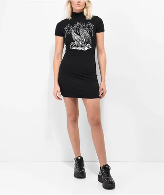 SWIXXZ Best Wishes Black Buckle Dress