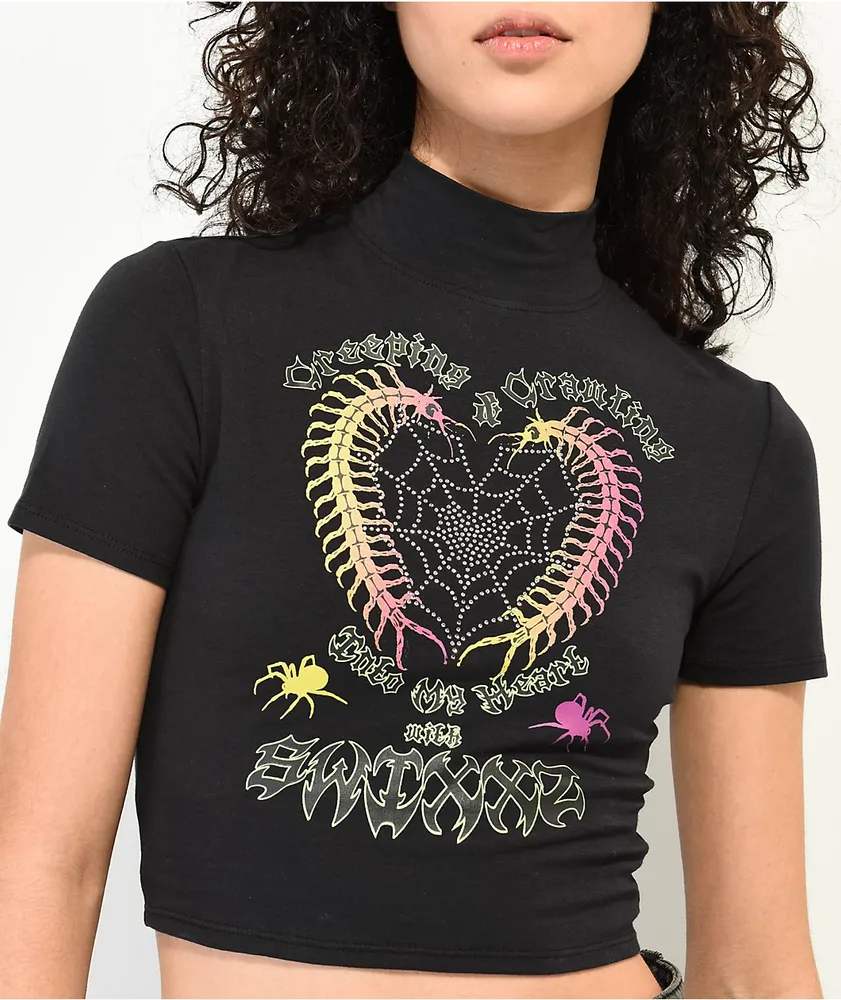 SWIXXZ Centiheart Black Buckle Baby T-Shirt