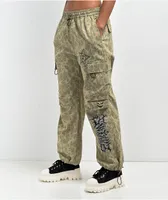 SWIXXZ Creepy Tan Cargo Parachute Pants