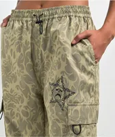 SWIXXZ Creepy Tan Cargo Parachute Pants