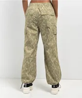 SWIXXZ Creepy Tan Cargo Parachute Pants