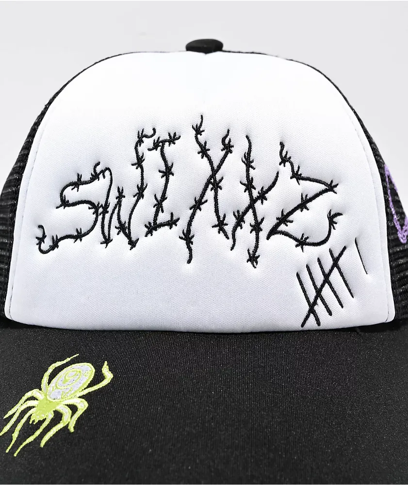 SWIXXZ Cute N Creepy Black & White Trucker Hat