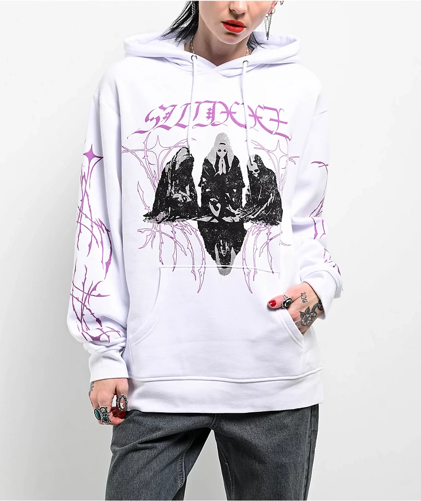 SWIXXZ Dark Castles Cyber White Hoodie