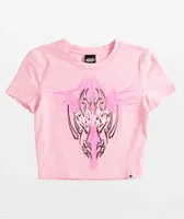 SWIXXZ Electric Pink Crop T-Shirt