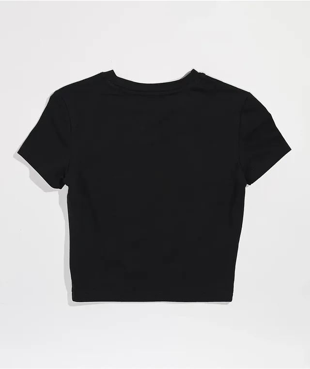 SWIXXZ Skull Black Crop T-Shirt