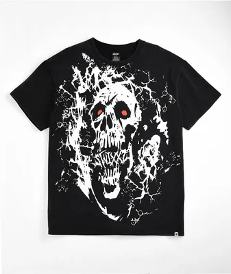SWIXXZ Grunge Black Wash T-Shirt
