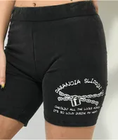 SWIXXZ Paranoia Chains Black Wash Bike Shorts