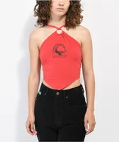 SWIXXZ Paranoia Red Halter Top