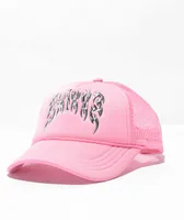 SWIXXZ Pink Chrome Trucker Hat