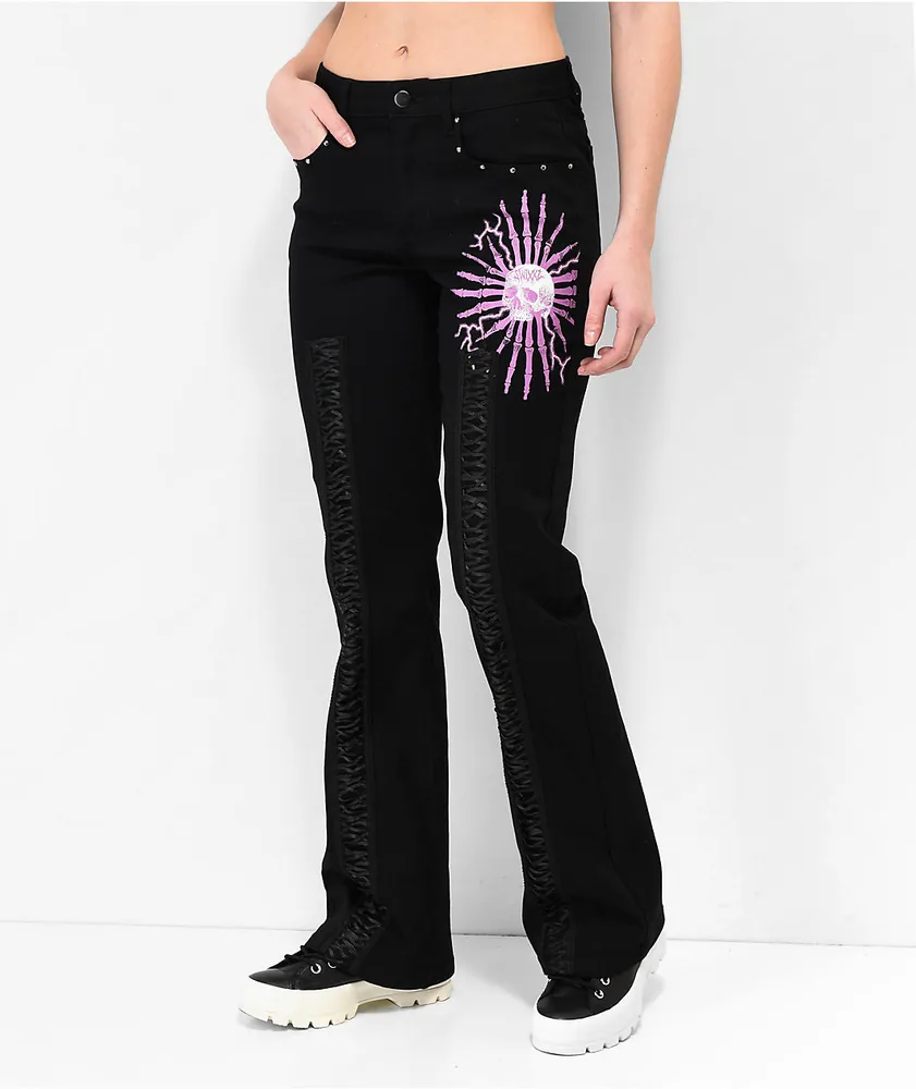 SWIXXZ Punk Patched Set Black Pants