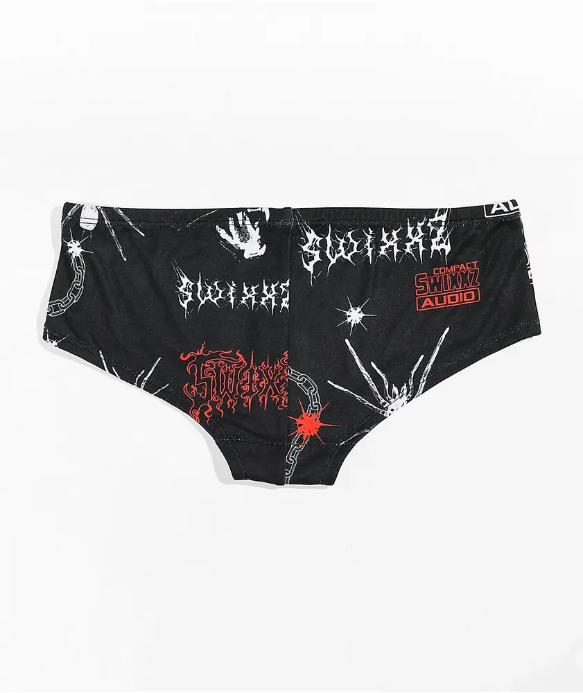 SWIXXZ Trouble All Over Print Boyshort Underwear