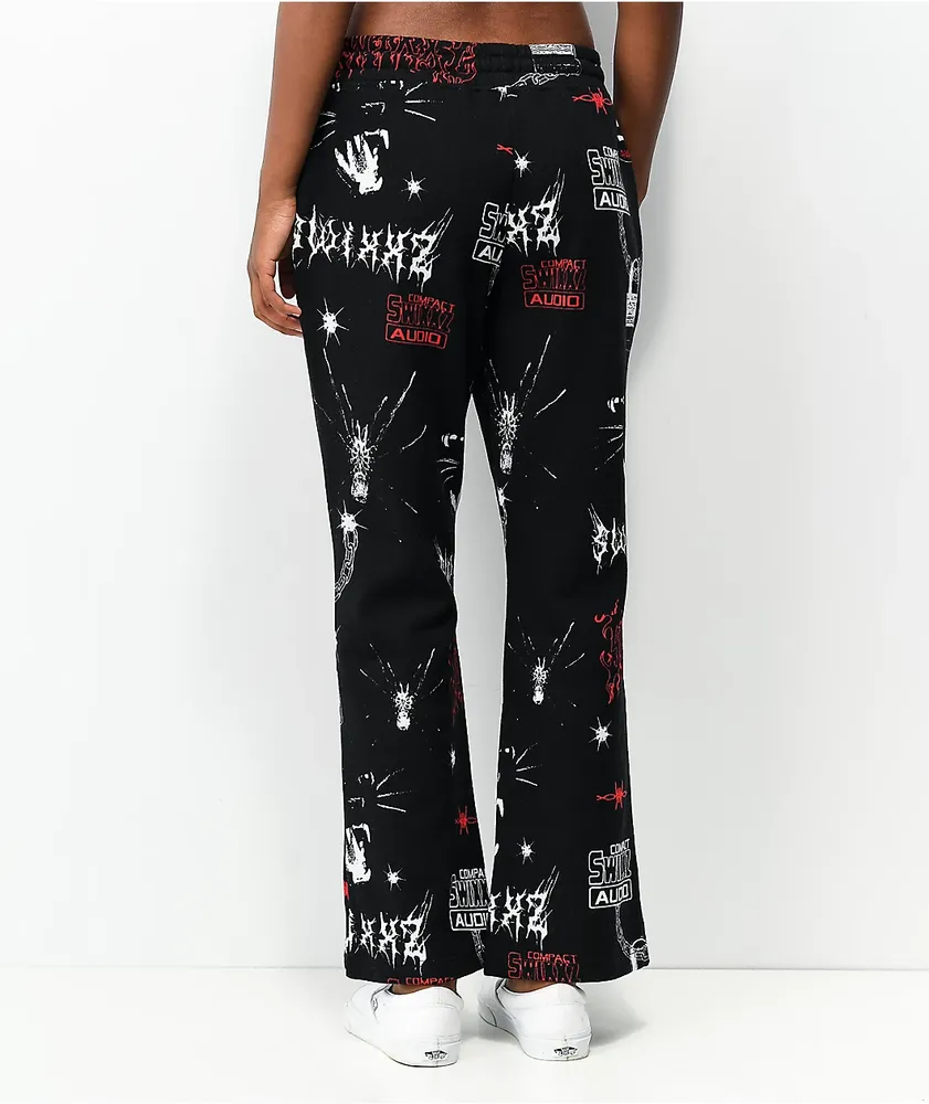 SWIXXZ Trouble Flared Black Sweatpants