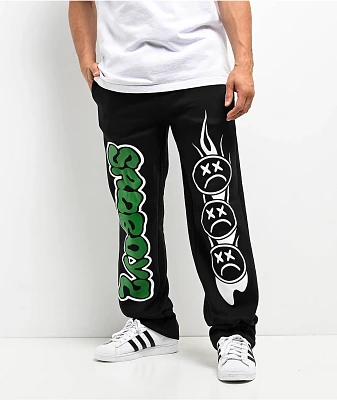 Sad Boyz By Junior H Web Black Sweatpants