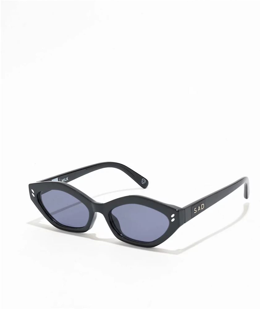 Sad Eyewear Milk Black Gloss Sunglasses