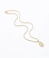 Saint Midas Micro Guadalupe 20" Yellow Gold Necklace