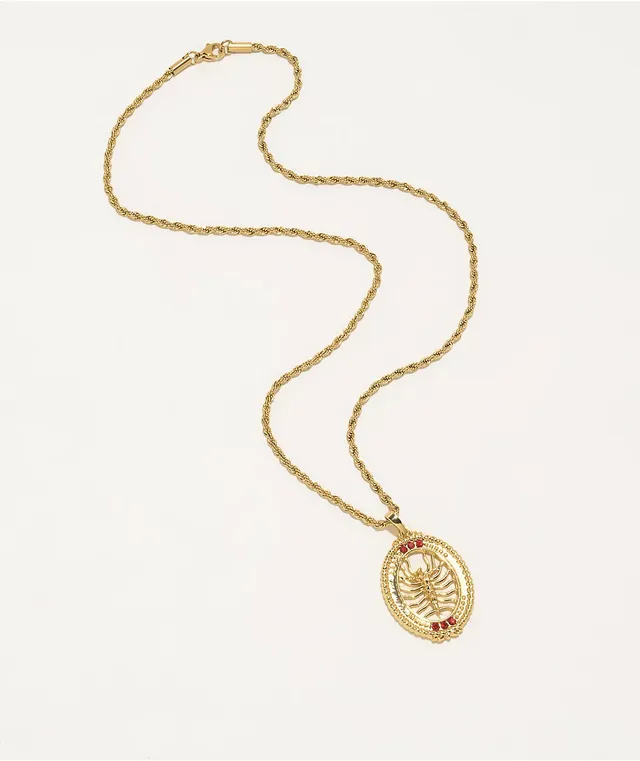 Saint Midas Scorpion King Gold 20 Necklace