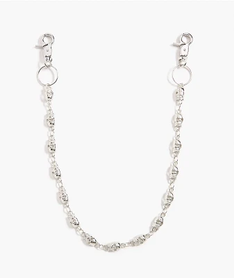 Saint Midas Skull Silver Pocket Chain