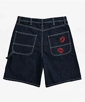 Salem7 Blingy Jorts Blue Denim Shorts