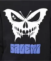 Salem7 Butterfly Black Crewneck Sweatshirt