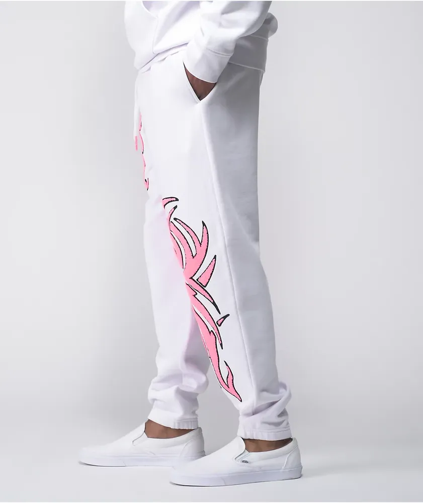 Salem7 Chenille White Sweatpants