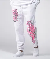 Salem7 Chenille White Sweatpants