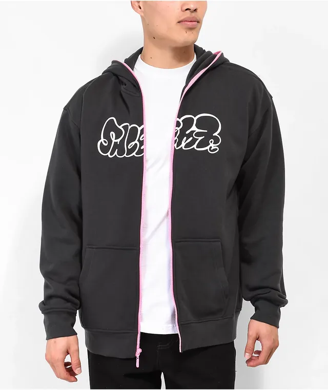 Salem7 Mohawk Black & Pink Zip Hoodie