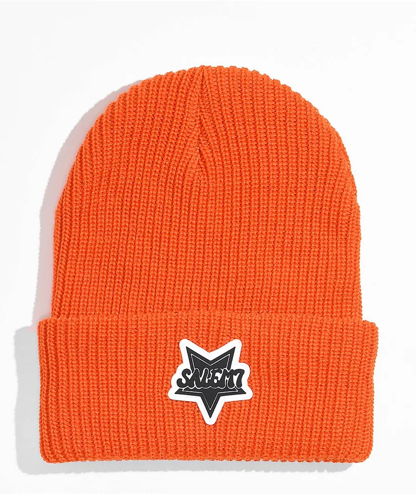 Salem7 Pentagon Orange Beanie