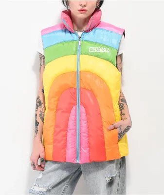 Salem7 Rainbow Puffer Vest