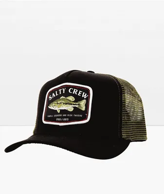 Salty Crew Bigmouth Black Camo Trucker Hat
