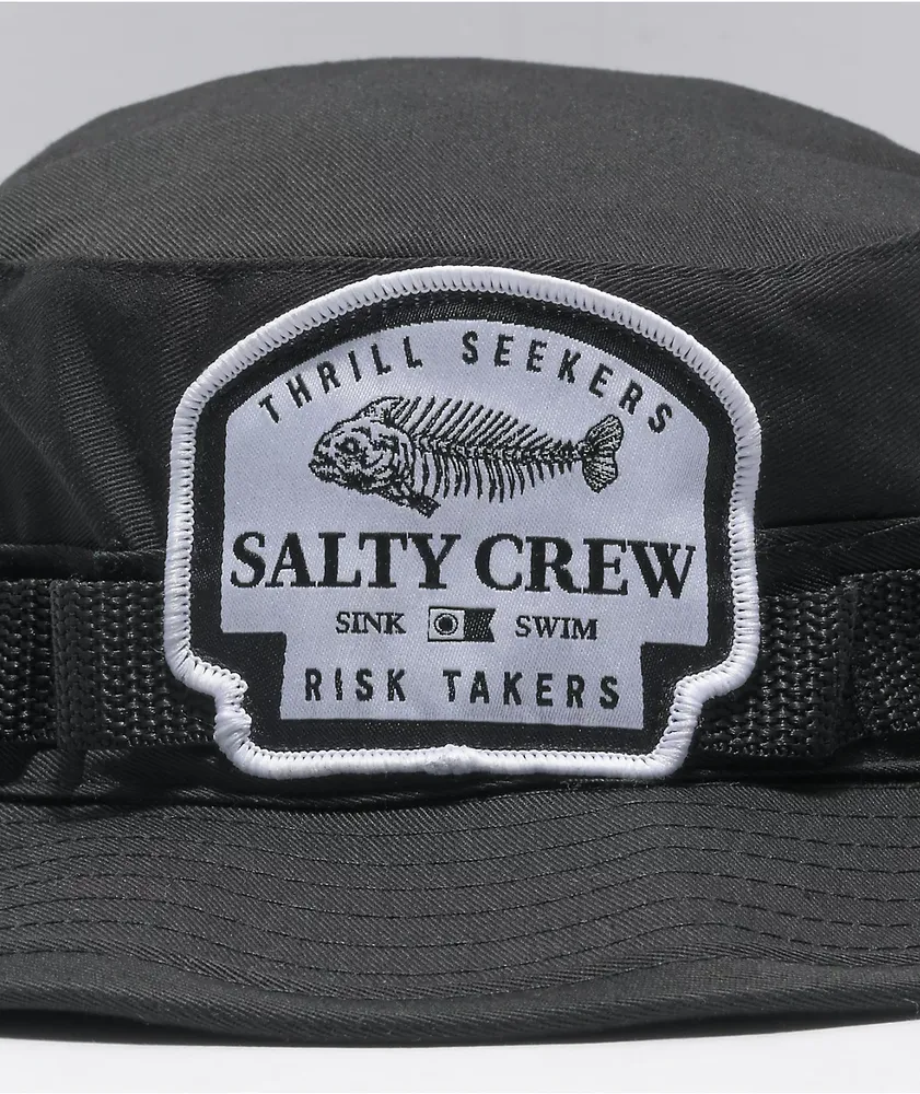 Salty Crew Boneyard Black Boonie Hat