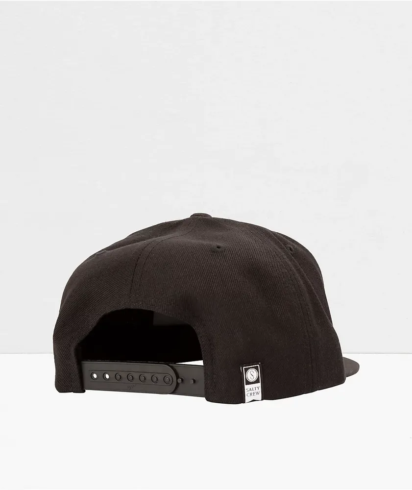 Salty Crew Bruce Black Snapback Hat