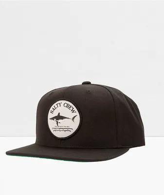 Salty Crew Bruce Black Snapback Hat