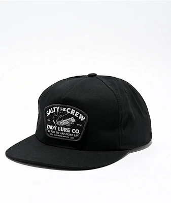 Salty Crew Grind Em Black Snapback Hat