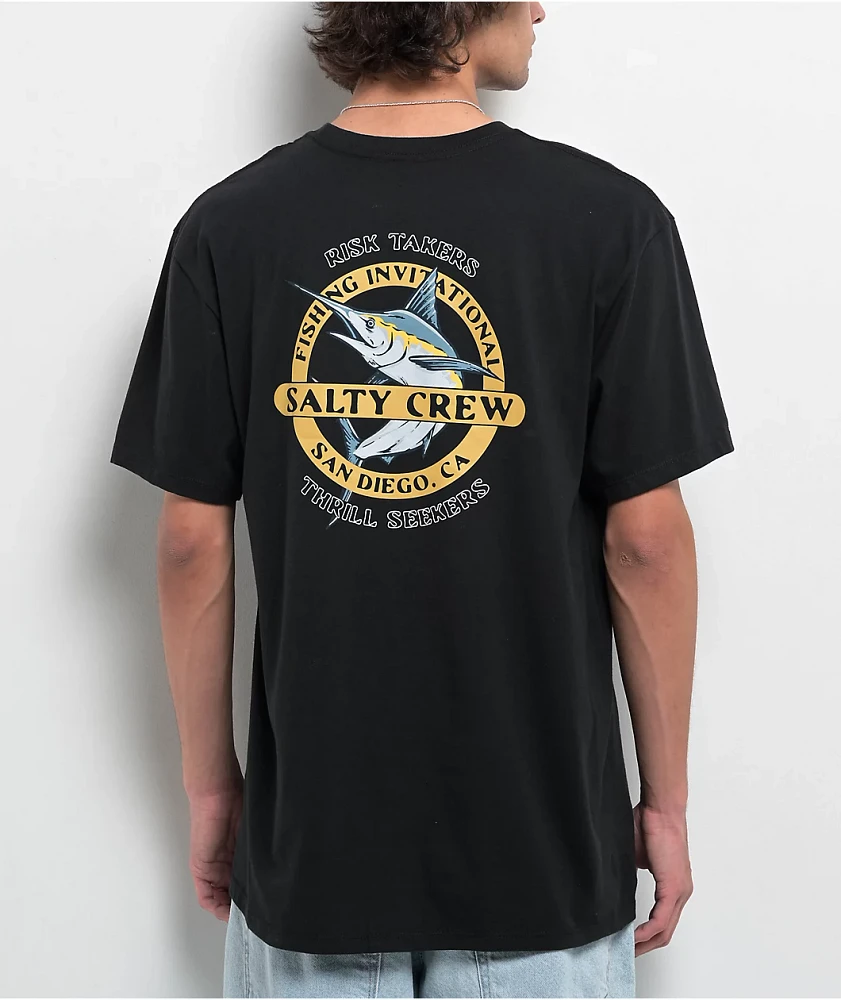 Salty Crew Interclub Black T-Shirt