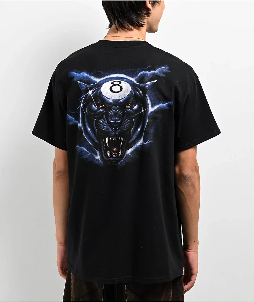 Samborghini 8 Ball Panther Black T-Shirt