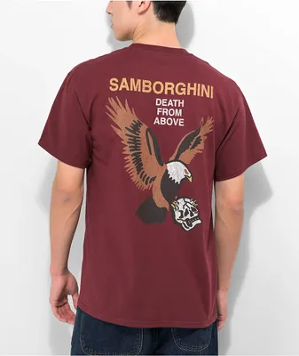Samborghini Eagle Patch Red T-Shirt