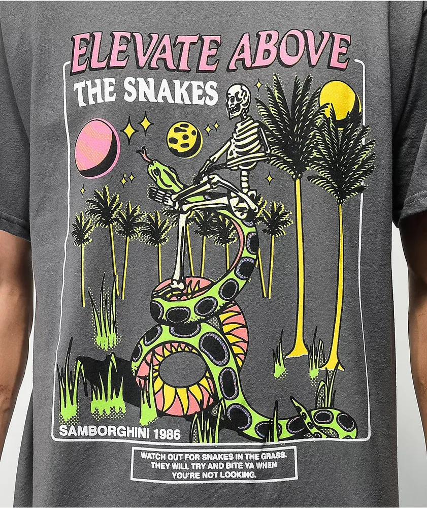 Samborghini Elevate Above Charcoal T-Shirt