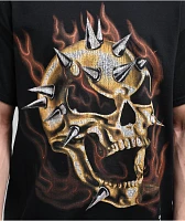 Samborghini Flame Skull Black T-Shirt