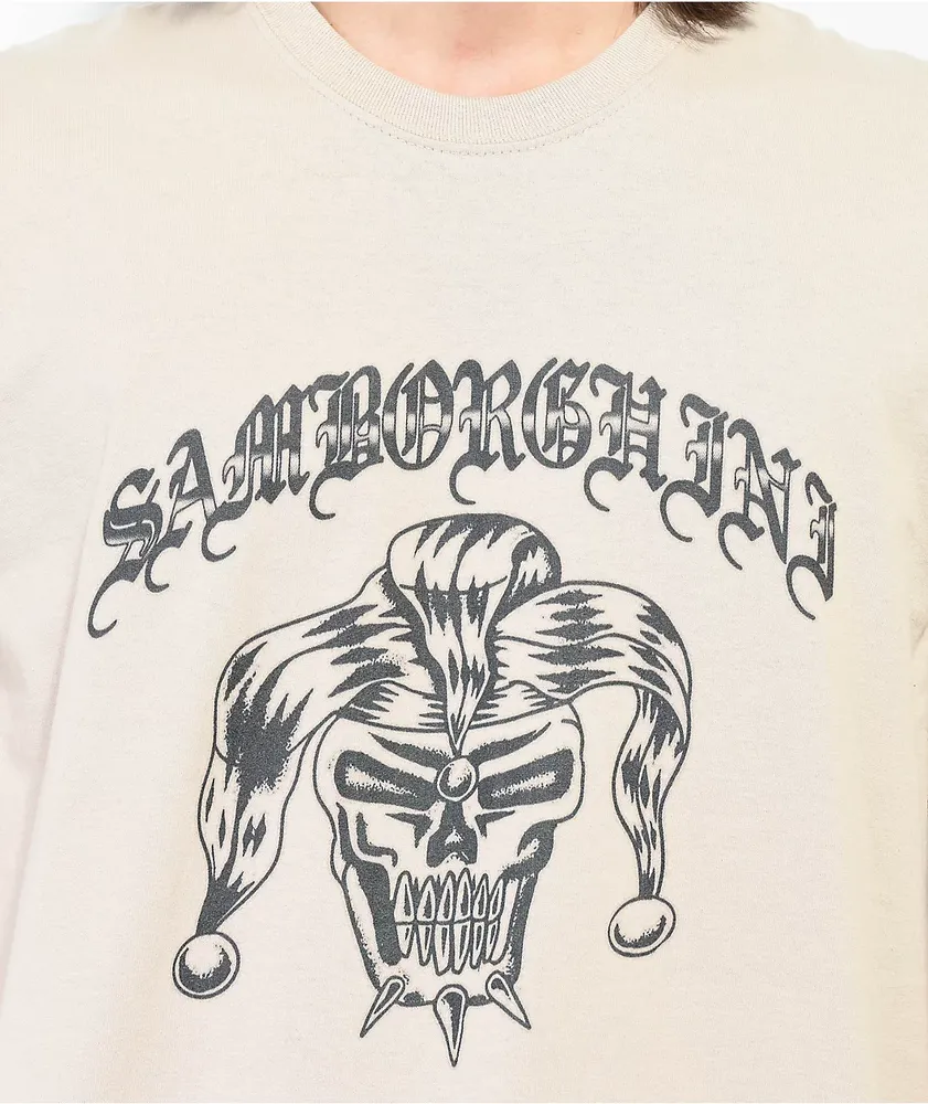Samborghini Old English Jester Natural T-Shirt