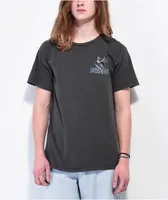 Samborghini Skull Dog Black Wash T-Shirt