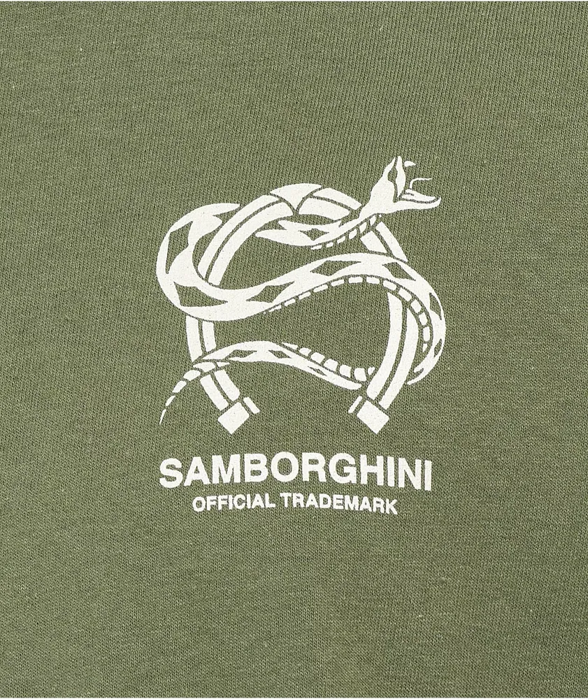 Samborghini Snake Horseshoe Green T-Shirt
