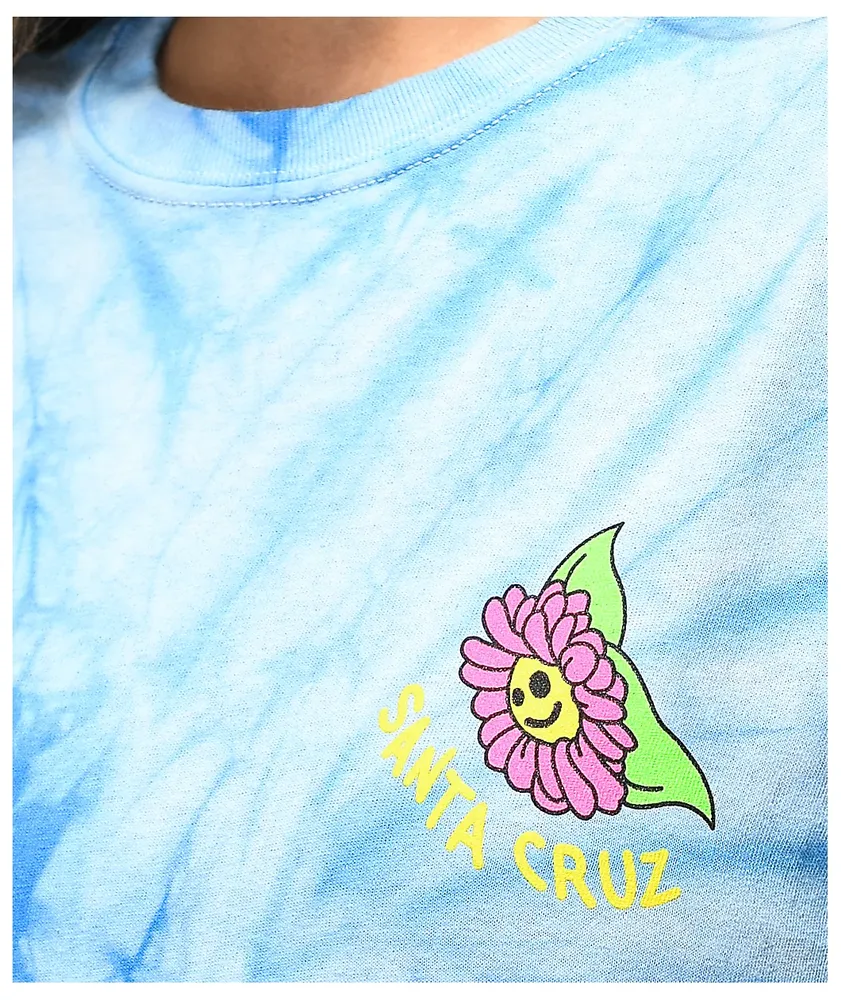 Santa Cruz Baked Dot Blue Tie Dye T-Shirt