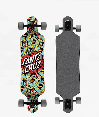 Santa Cruz Banner Check Route 33" Pintail Longboard Complete