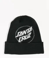 Santa Cruz Big Dot Black Beanie