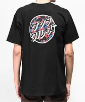 Santa Cruz Blossom Dot Black T-Shirt