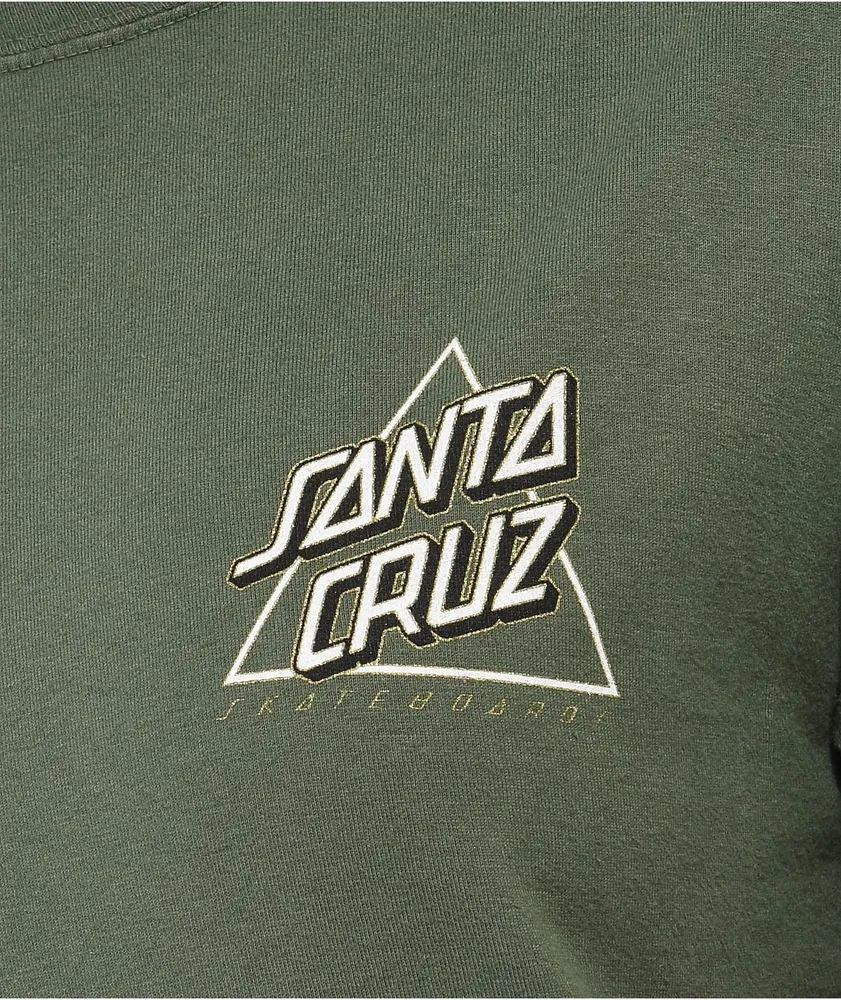 Santa Cruz Botanic Not A Dot Moss Green T-Shirt