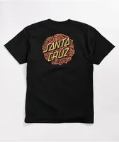 Santa Cruz Bouquet Dot Black T-Shirt